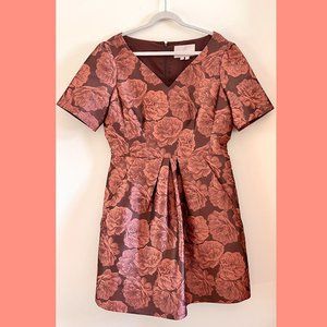 Gal Meets Glam Collection Ingrid Jacquard Fit & Flare Dress